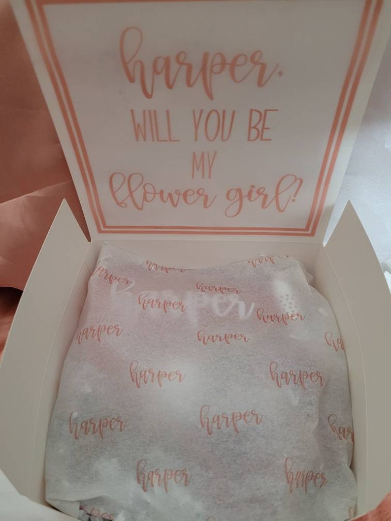 Personalized Flower Girl Proposal Gift Box Set Flower Girl Etsy