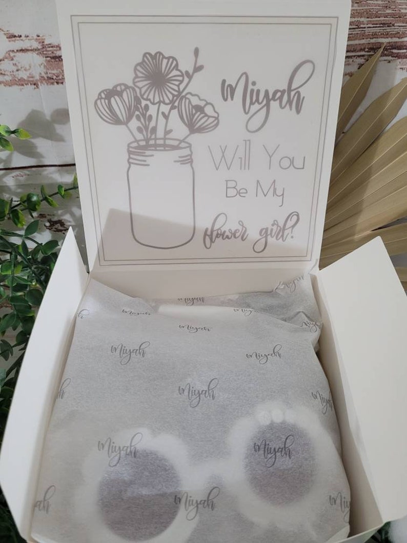 Personalized Flower Girl Proposal Gift Box Set Flower Girl Etsy
