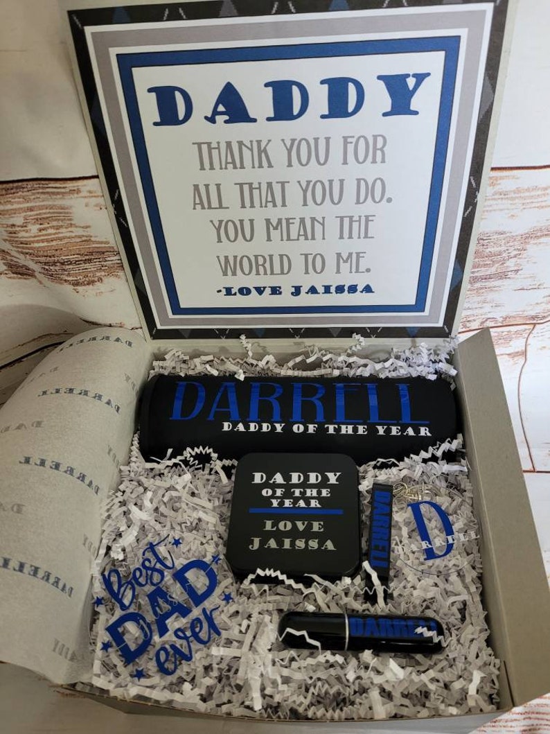 Personalized Fathers Day Gift Box Set Daddy Gift Box Custom Etsy
