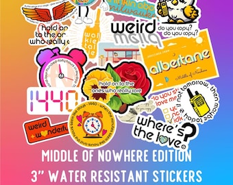 Hanson Middle of Nowhere Edition 3" water resistant stickers, Hanson sticker, Hanson Fan sticker, Hanson Day, Hanson AF, Fanson