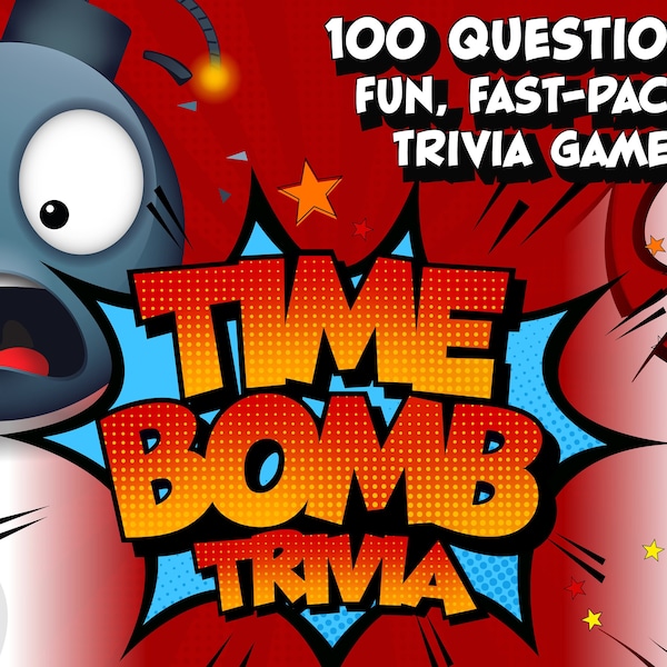 Time Bomb Trivia - PowerPoint Game – Customizable with timer, scoreboard, music, sounds – Zoom, Skype – Game Show – Virtual Party