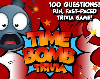 Time Bomb Trivia - PowerPoint Game – Customizable with timer, scoreboard, music, sounds – Zoom, Skype – Game Show – Virtual Party