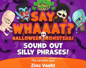 Halloween Monster Sound-It-Out-Spiel - Sag was?! Interaktive Power Point 2018 mit Scoreboard