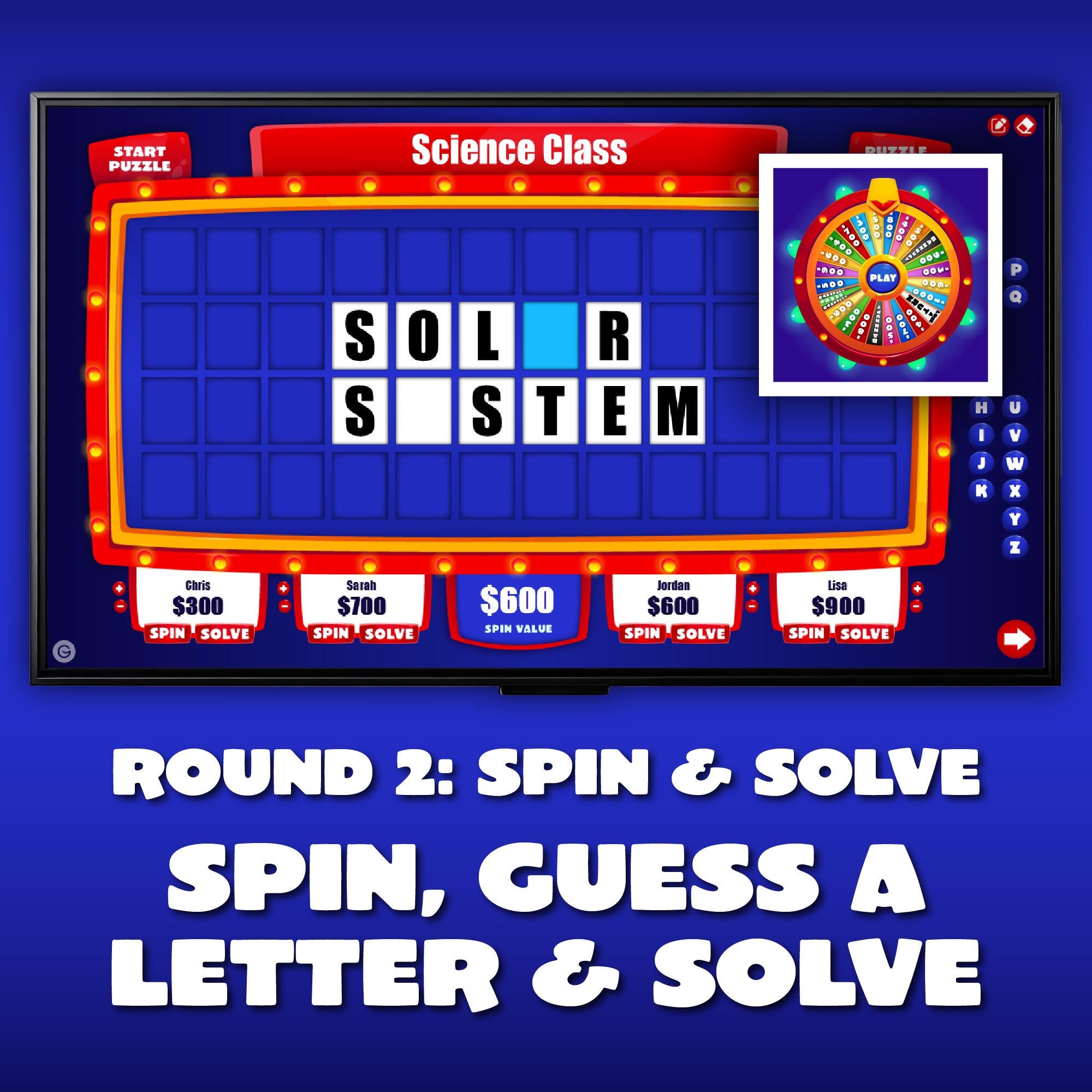 Editable Powerpoint Word Game Show – Create Your Own Puzzles | Spin It ...