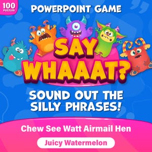 Say What! Sound-It-Out Game – Interactive PowerPoint with Scoreboard (Family • Classroom • Team Building • Virtual)