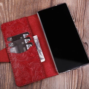 Monogram Samsung Galaxy S25 Edge S25+ S24 FE S24+ S24 Ultra S23 FE S23 leren hoesje portemonnee Naam Initialen Personalisatie Gepersonaliseerde kers
