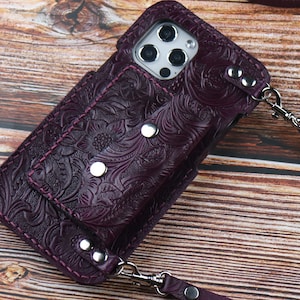 Correa de hombro Funda de cuero para iPhone 16e/15 Pro Max/15 Plus/15 Pro 14 Pro Max/14 Plus 13, 13 Pro, 13 Pro Max,12 Pro Max,11 Pro Max