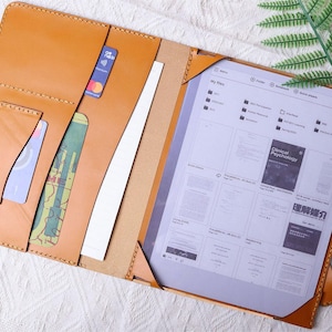 Dock per penna per Remarkable Paper Pro Cover, personalizzazione in vera pelle per Remarkable 2 Case, organizer a portafoglio giallo Remarkable 1 9OCGRE