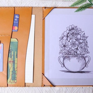 Pendock Supernote A5 X2 manta A6 X2 Nomad Cover echt leer personalisatie Supernote A5 X-hoesje geel folio-organizer A6 x 9OCGSN