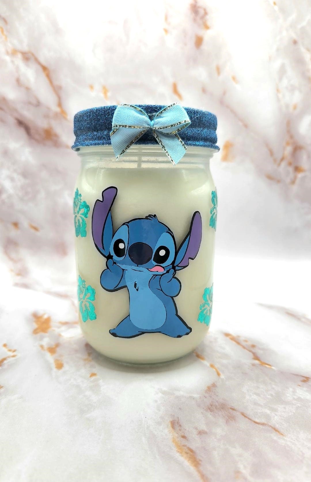 HANDMADE Blue Alien Inspired Strong SCENTED SOY Wax Candle 12oz Soy Wax  Candle 