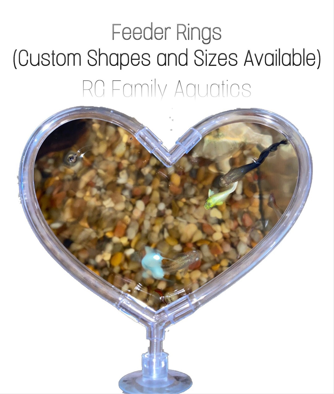 Aquarium Feeder Rings THE ORIGINAL HEART aquarium Rings, Feeder Rings