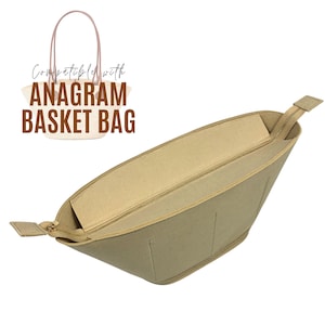 Divitize Organizer für Anagram Korbtasche / Einsatz für Anagram Tragetasche / anpassbare handgemachte Filzeinlage Schutz Luxusgeschenk für Sie