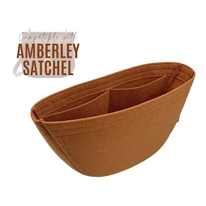Organiseur de séparation pour sacoche Amberley / Insert pour sacoche Amberley / Pochettes de protection personnalisables faites à la main Design arrondi et fin