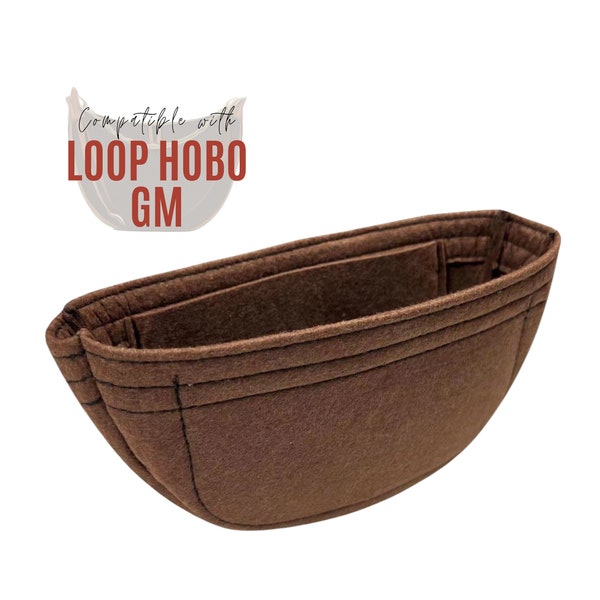 Loop Hobo Bag Organizer / Loop Hobo Bag Insert / Aanpasbare handgemaakte Luna Bag Viltvoeringbeschermer Knus Stevige zakken Voering Slank afgerond