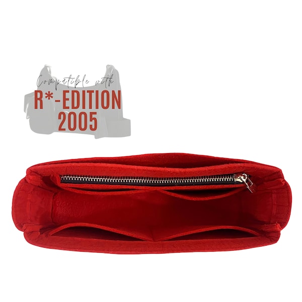 Organizer for Re Edition 2005 (Zipper Insert) / Tote felt Bag / Handbag Storage / Purse Bag Organizer with Pocket / Accessories holder