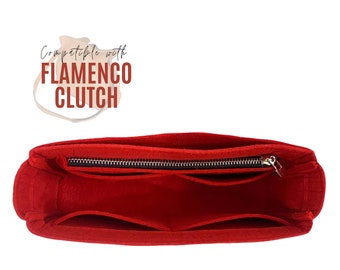 Flamenco-Clutch-Organizer / Flamenco-Tascheneinsatz / anpassbarer handgefertigter Liner-Schutz, Flamenco-Taschen-Organizer, Luxus-Geschenk für Sie