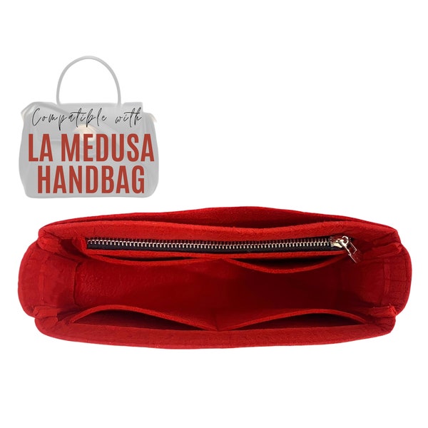 La Medusa Small Handbag Organizer / La Medusa Handbag Insert  / Pocket Liner Protector Base Shaper for Tote Bag