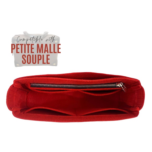 Petite Malle Souple Bag Organizer / Petite Malle Insert / Liner Protector for Petite Malle Organizer Customizable Handmade Premium Felt Snug