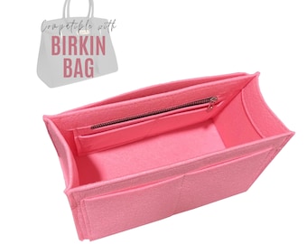 Organizzatore di borse Birkin / Inserto Birkin / Organizzatore Birkin / Fodera in feltro Premium personalizzabile fatta a mano Proctor Snug Sturdy Tapered Shape Zipper