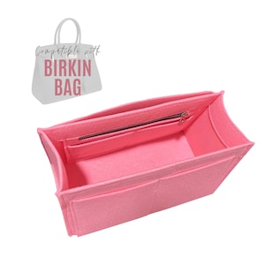 Organizador de bolsos Birk*n / Inserto Birk*n / Organizador Birk*n / Forro de fieltro premium personalizable hecho a mano Proctor Snug Resistente Forma cónica Cremallera