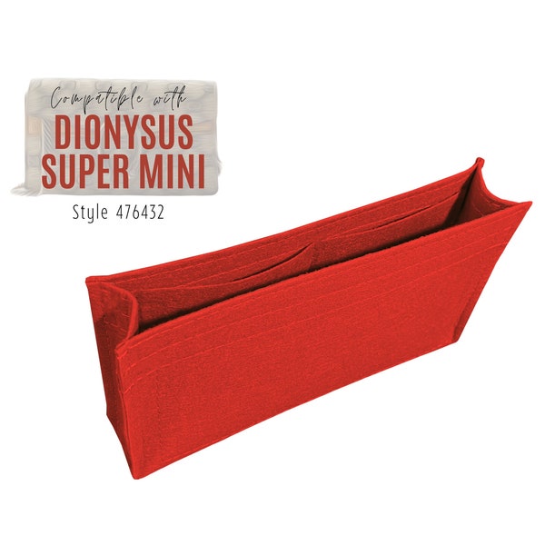 Super Mini Dionysus Bag Insert / Dionysus Mini Bag Organizer / Customizable Handmade Premium Felt Snug Sturdy Pockets Small Dionysus