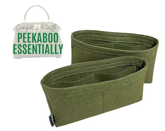 Peekaboo Iconic Essentially Mini Bag FULL Set of 2 / Peekaboo Iconic Insert / Customizable Handmade Premium Felt Liner Protector Snug Sturdy