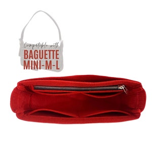 Baguette Bag Organizer / Baguette Insert / Mini Baguette Liner Taschenschutz Handmade Premium Filz Luxus Geschenk Snug Robust