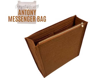 Organiseur de sac Antony / Petit insert Antony avec poche zippée / Sac messager avec rangement en feutre Doublure personnalisable protectrice de sac Robuste et confortable