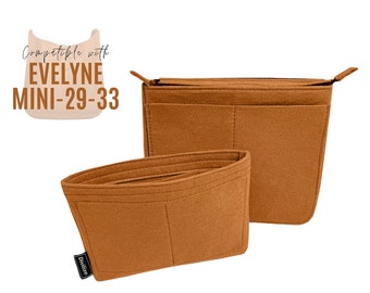 Evelyne 33 Bag Organizer / Evelyne GM Bag Insert Liner Protector / Customizable Tote Shaper Mini Evelyne Organizer / PM Evelyne 29 Organizer