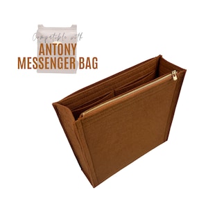 Antony Bag Organizer / Kleine Antony Insert mit Reißverschlusstasche / Messenger Handtasche Filz Lagerung Anpassbare Liner Bag Schutz Stabil Snug
