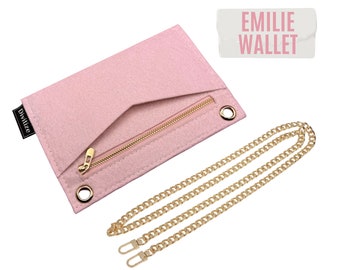 Emilie Wallet Conversion Kit (with Zipper & O rings) / Emilie Wallet Insert with Chain / Emilie Wallet Organizer Conversion Kit with Chain