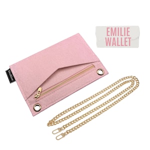 Emilie Wallet Conversion Kit (with Zipper & O rings) / Emilie Wallet Insert with Chain / Emilie Wallet Organizer Conversion Kit with Chain