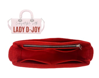 For Lady D-Joy Bag Organizer / Small Lady D-Joy Insert / Customizable Handmade Premium Felt Liner Protector Snug for Medium Lady D Joy Micro