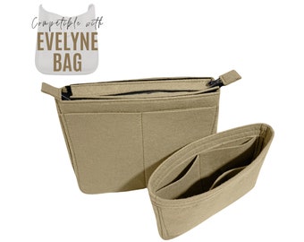 Evelyne GM Bag Organizer / Evelyne 33 Insert / Customizable Handmade Mini Evelyne PM Organizer Premium Felt - FULL Set of 2 Inserts