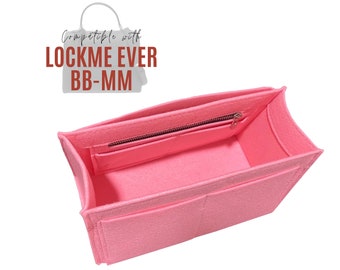 Lockme Ever Insert / Lockme Ever BB Organizer / Aanpasbare handgemaakte voeringbeschermer Mini Lockme Ever MM Premium Vilt Knus Stevige Rits