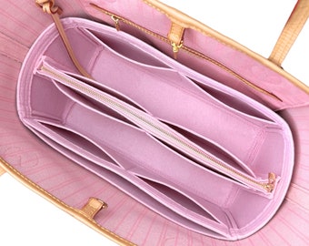 Divitize Organizer compatible with Neverf*ll Tote / Insert fits Neverf*ll PM MM GM / Customizable Handmade Purse Liner Snug Oval Perfect Fit