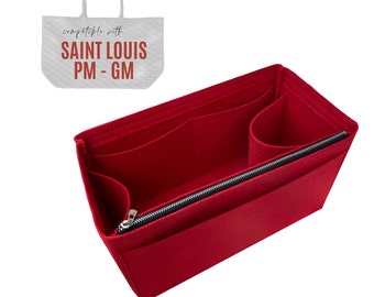 Divitize Organizer fits St Louis PM Bag / Insert for St Louis Tote / Customizable Handmade Premium Felt Shaper Liner Protector Snug Sturdy