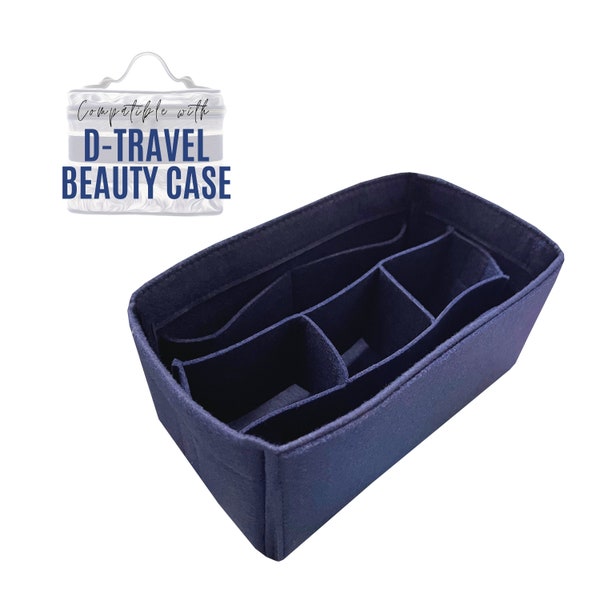 Vanity Case Organizer / Lady D Vanity Case Insert / Handbag Storage Makeup Bag Travel Beauty Case Holder Bautycase Liner Bag Protector