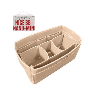 Nice Bag Organizer / Nice Bag Insert / Insert Nice BB Organizer / Customizable Handmade Premium Felt Liner Protector Snug Sturdy image 1