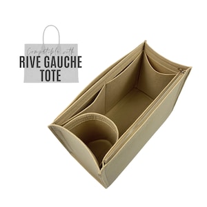 Organiseur de sac à diviser pour grand sac Rive Gauche / Insertion de sac à main pour petit sac Rive Gauche / Doublure protectrice personnalisable faite main bien ajustée