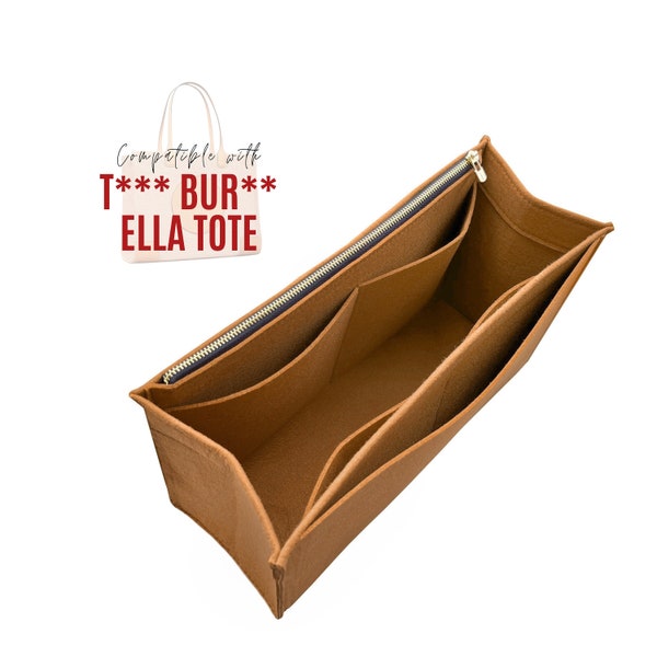 Ella Tote Bag Organizer / Ella Tote Insert / Handbag Storage Liner Pocket iPad Laptop / Base Shaper Bag Protector Liner