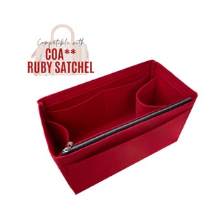 Organiseur de sac cartable rubis / Insert 18 rubis / Protecteur de doublure personnalisable fait main pour Ruby 25 Premium en feutre confortable solide cadeau de luxe pour elle