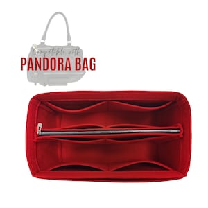Organiseur de sac fourre-tout Pandora / Insert Pandora avec poche zippée amovible / Rangement de sac à main / Organisateur de sac à main en feutre avec poche pour ordinateur portable pour iPad