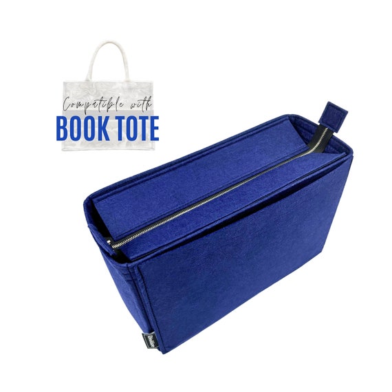 Divitize Organizer fits Book Tote Bag / Premium Felt Insert for Book Tote / Customizable Handmade Organizer Top Up Cover Snug Tall Sturdy