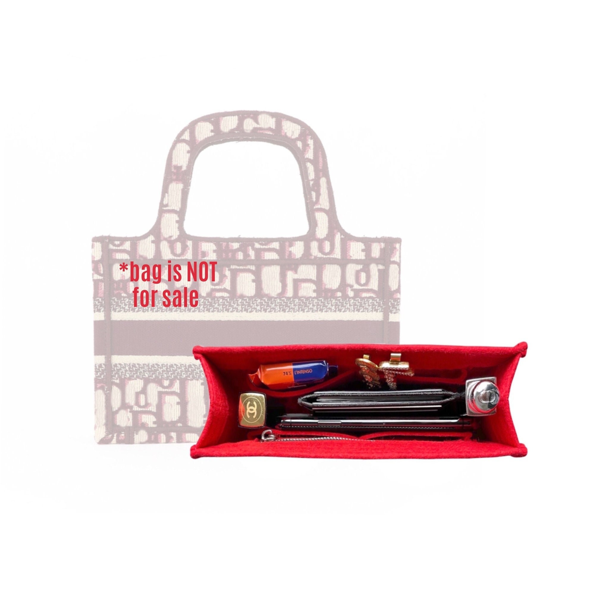 Bag Organizer for Dior Book Tote Medium - Premium Felt (Handmade/20 Colors)