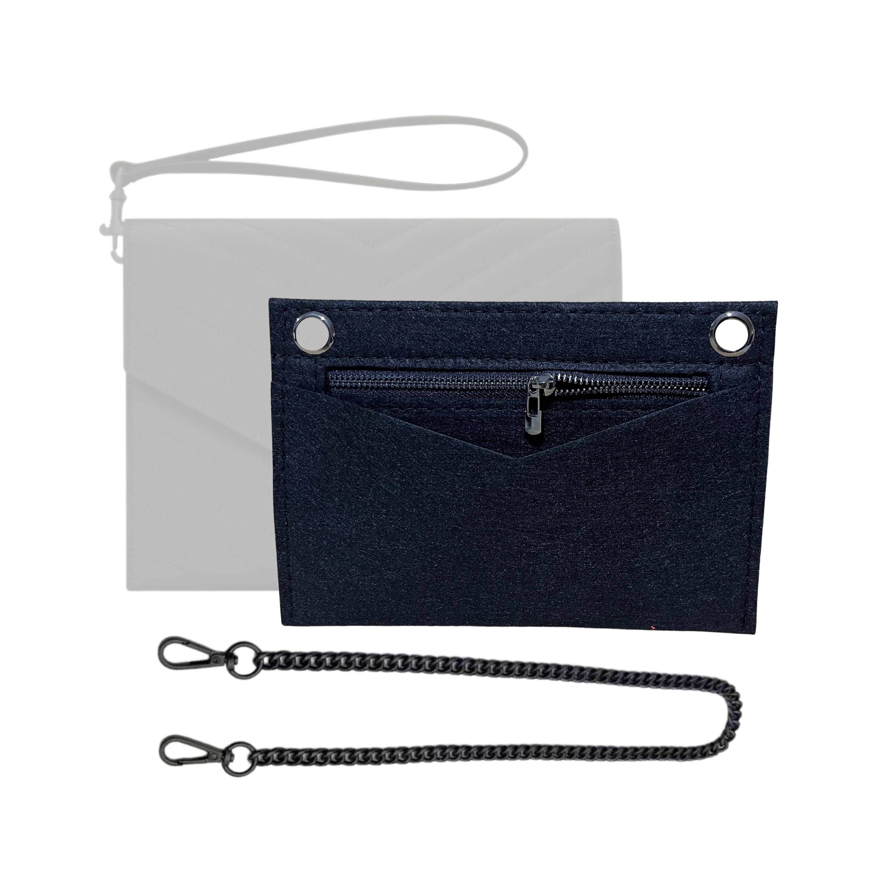 Lckaey clutch conversion kit purse chain insert strap For lv Doudou  victorin short wallet transformation diagonal bag3022-pink 10 * 7cm