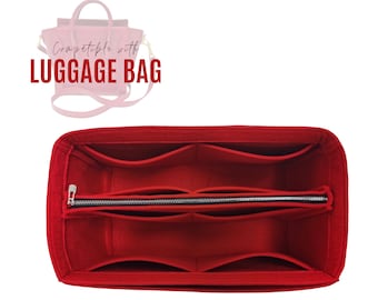 Mini Luggage Organizer / Tote felt Insert with zipper pocket / Handbag Storage for Luggage Organizer with Laptop iPad Pocket