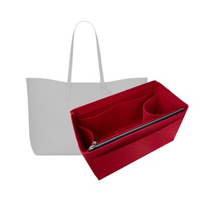 Suedette Singular Style Leather Handbag Organizer for Dior's Vertical Book  Tote