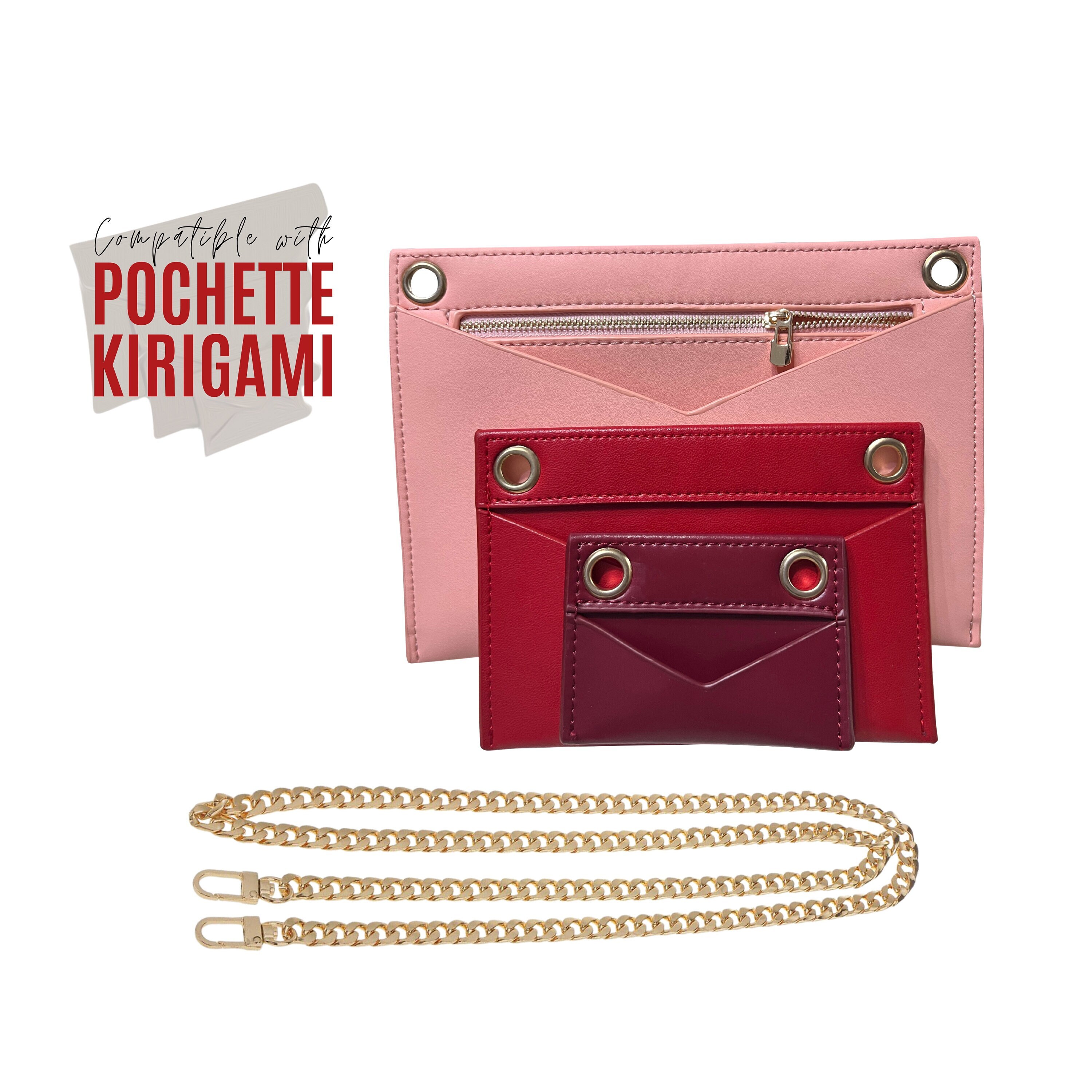Kirigami Organizer with Zipper Bag O Rings Pochette Insert Kirigami Conversion Kit With Chain SET OF 3 S M L Kit Etsy