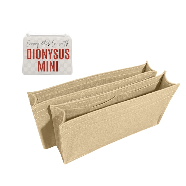 Mini Dionysus Bag Insert / Dionysus Bag Organizer / Customizable Handmade Premium Felt Snug Sturdy Pockets Small Dionysus